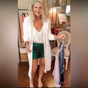 100% Silk Ruffle PJ Shorts